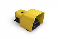 PDK Series Metal Protection 1NO+1NC with Hole for Metal Bar Single Yellow Plastic Foot Switch